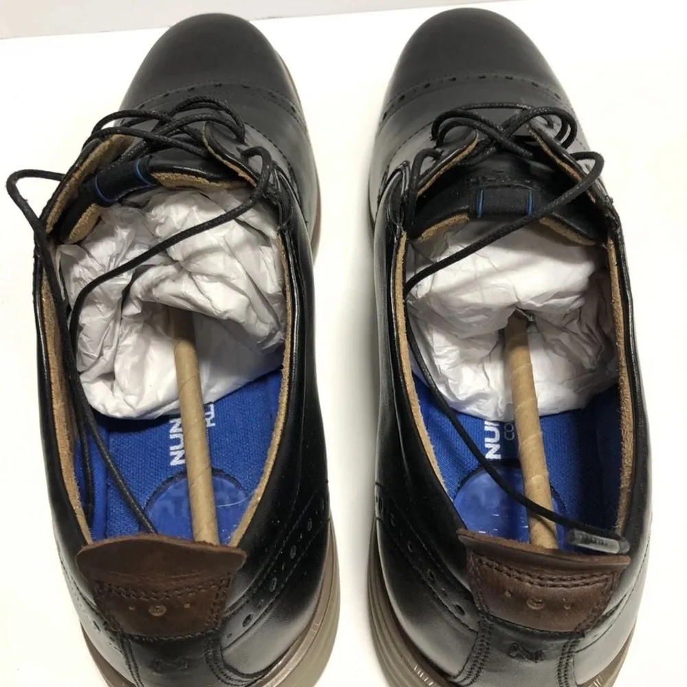 Nunn Bush Men’s New Haven Oxford Black Leather, Size 13 Wide